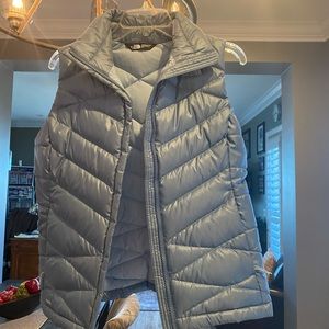 The North Face new light blue puffer vest